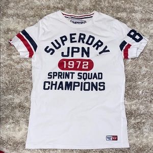 Superdry vintage track and field tshirt white S
